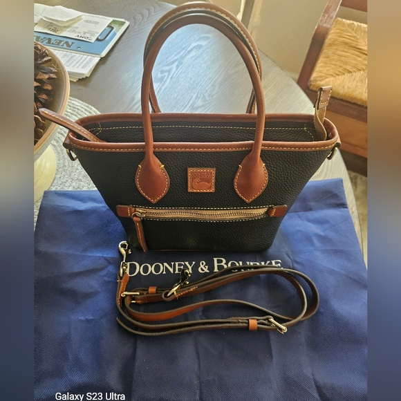 Dooney & Bourke Handbags - Dooney & Bourke• All Weather Leather Pebble Grain Small Handle Tote/CB